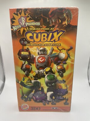 SEALED Cubix Robots for Everyone Sneak Peek Burger King Promo (VHS, 2001)