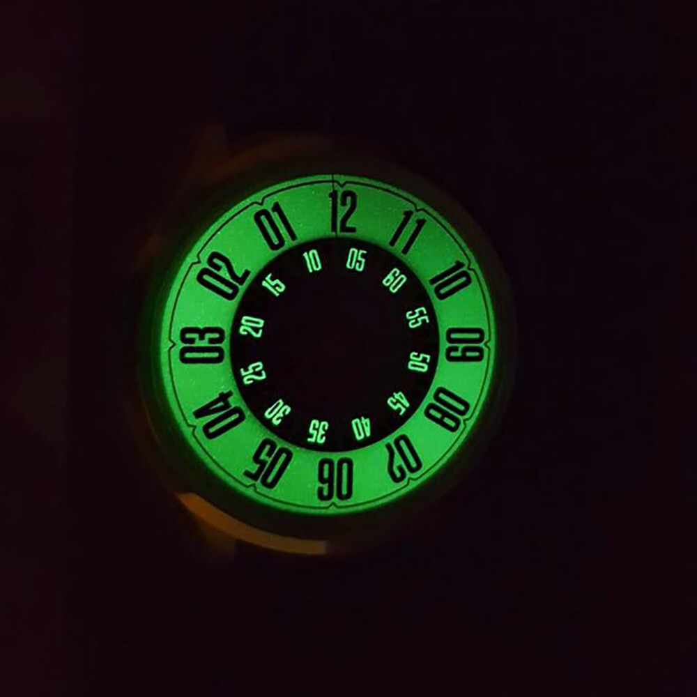 Montre Trifoglio Italia Veloce Automatique - Acier Noir, Cadran Beige, Bracelet Cuir Unisexe