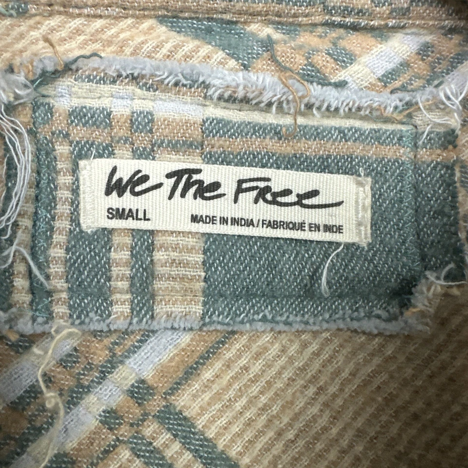 Top suéter Free People We The Free Arizona Sky a cuadros pequeño para mujer Foto 2 de 4
