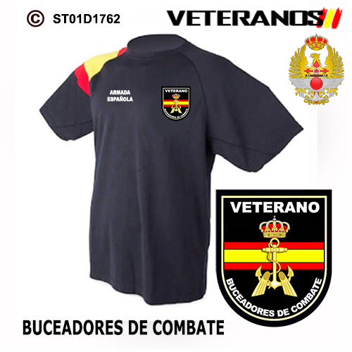 CAMISETAS TECNICAS: VETERANOS ARMADA ESPAÑOLA - BUCEADORES DE COMBATE