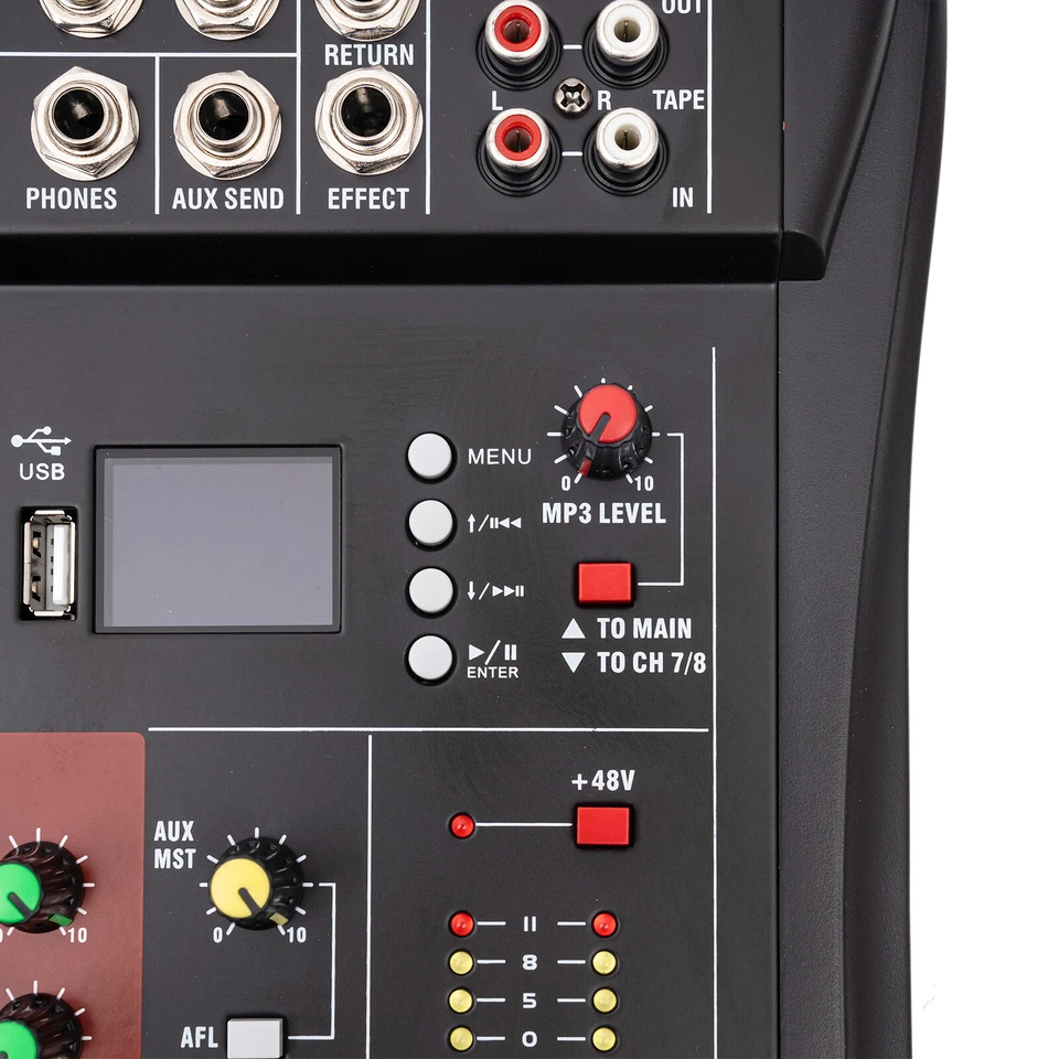 8 Channel Bluetooth Studio Audio Mixer Live Sound Mixing Console - Image 3 of 4