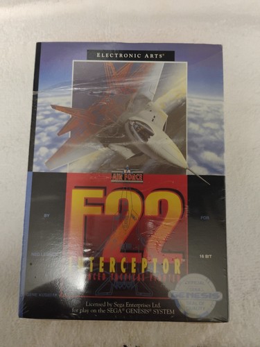 F22 INTERCEPTOR ELECTRONIC ARTS 91 JEU SEGA MEGADRIVE MD LOOSE PAL