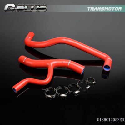 Fit For 1996-2004 FORD MUSTANG V8 Red Coolant Silicone Radiator Hose Kit New