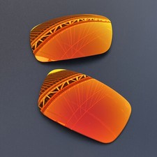 Fire Red POLARIZED Replacement Lenses for Oakley Fives Squared OO9238 Sunglasses