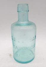 Vintage S O Dunbar Taunton Mass Bottle Antacid Medicine Bottle 1880s 6"