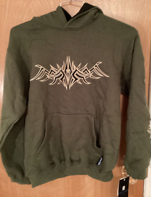 Vintage Y2K Silver Point Grunge Style Hoodie Sweatshirt Size Youth Large NEW NWT