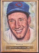 2020 Topps Transcendent Sketch Reproductions TTCR-BF Bob Feller #04/95 ⚾