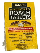 Harris Roach Tablets - 4 oz Original Formula with Added Lure - 96 Count