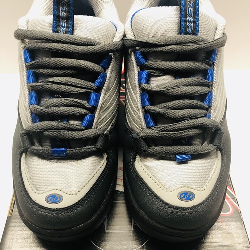 Scarpe da skate vintage Heelys Rage 7012 antracite/argento/blu da ragazzo taglia 5,5 USATE UNA VOLTA! - Foto 5 di 11