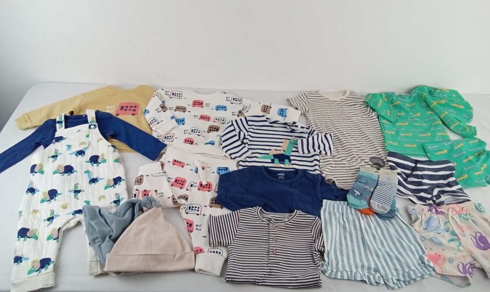 M&S Baby Boys Clothing Bundle 69 Months Top Swimwear Shorts Jogging
