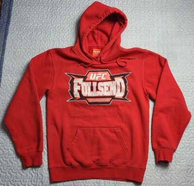 Full Send UFC Championship Hoodie Red Black Men's Size Small