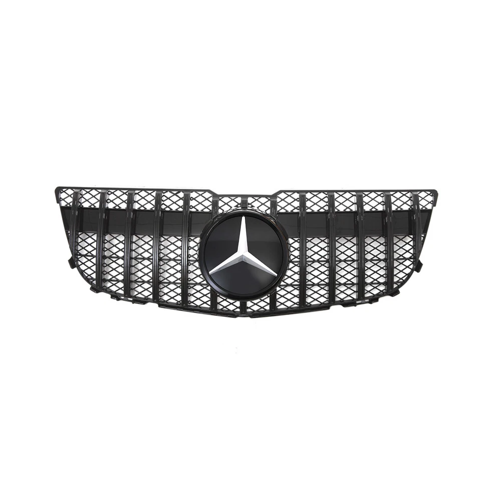 Front Bumper Grille For Mercedes Benz X204 GLK250 GLK350 2013-2015 Grill W/Star Foto 3 de 4