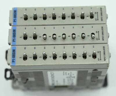 Lot of (3) Automation Direct P1-08SIM Simulator Input Module 8-point