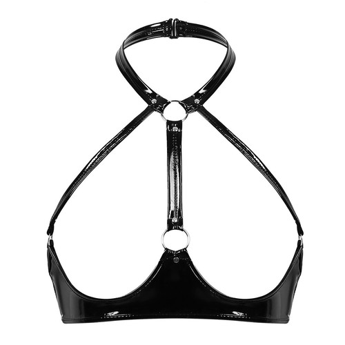 Damen Sexy BH Offene Brust Büstenhebe Spitze Sheer Bra mit Thong Unterwäsche Set - Picture 42 of 102