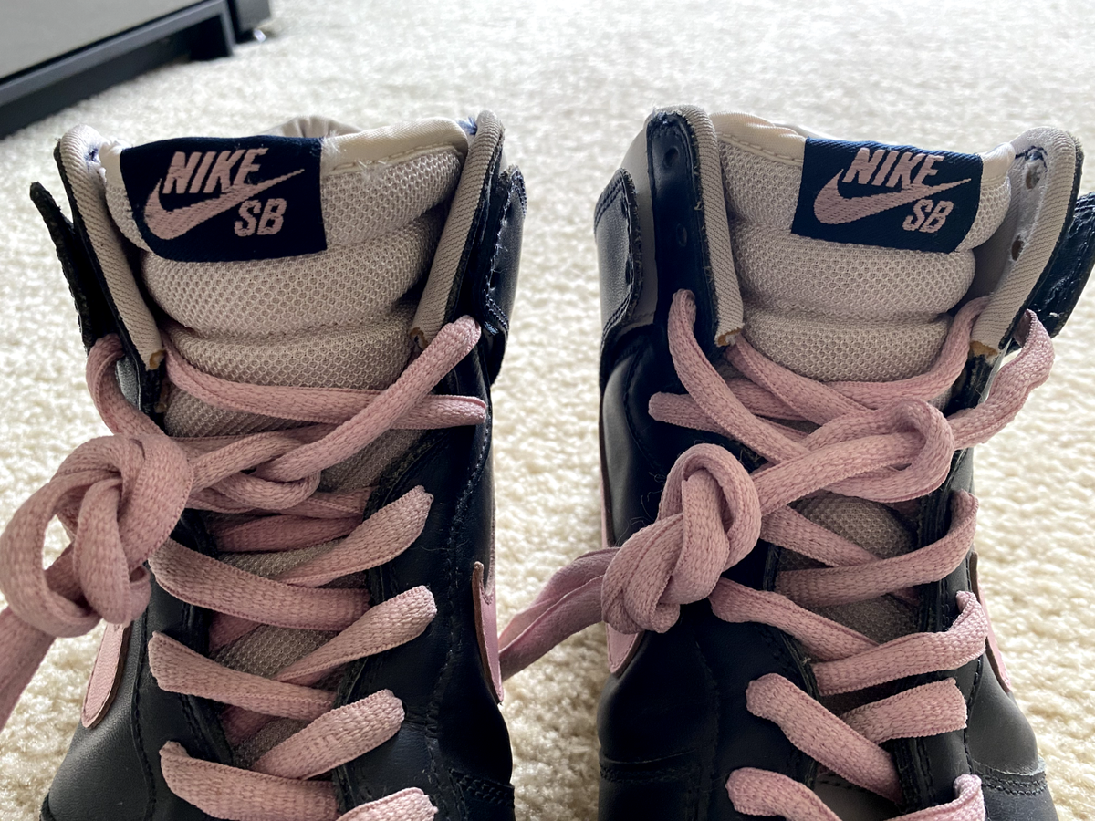 Size 11 - Nike SB Dunk High Pro Dark Obsidian Shy Pink | eBay