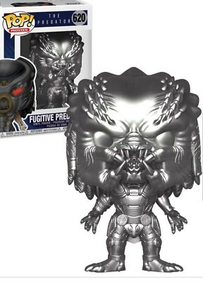 EXCLUSIVE CHROME FUGITIVE PREDATOR POP VINYL FIGURE MOVIES BRAND