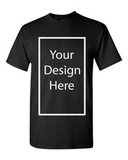 Add Your Own Text and Design Custom Personalized Adult T-Shirt Tee