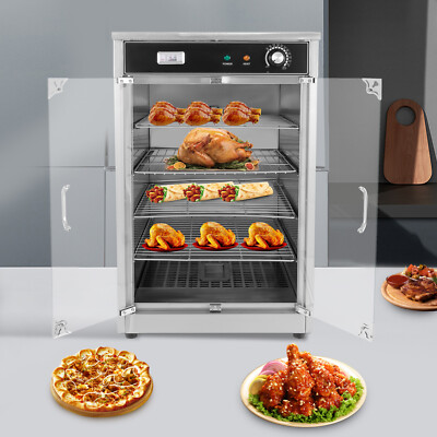 600 W Food Warmer Electric Food Warmer Countertop Heated Holding Cabinet 30-85°C