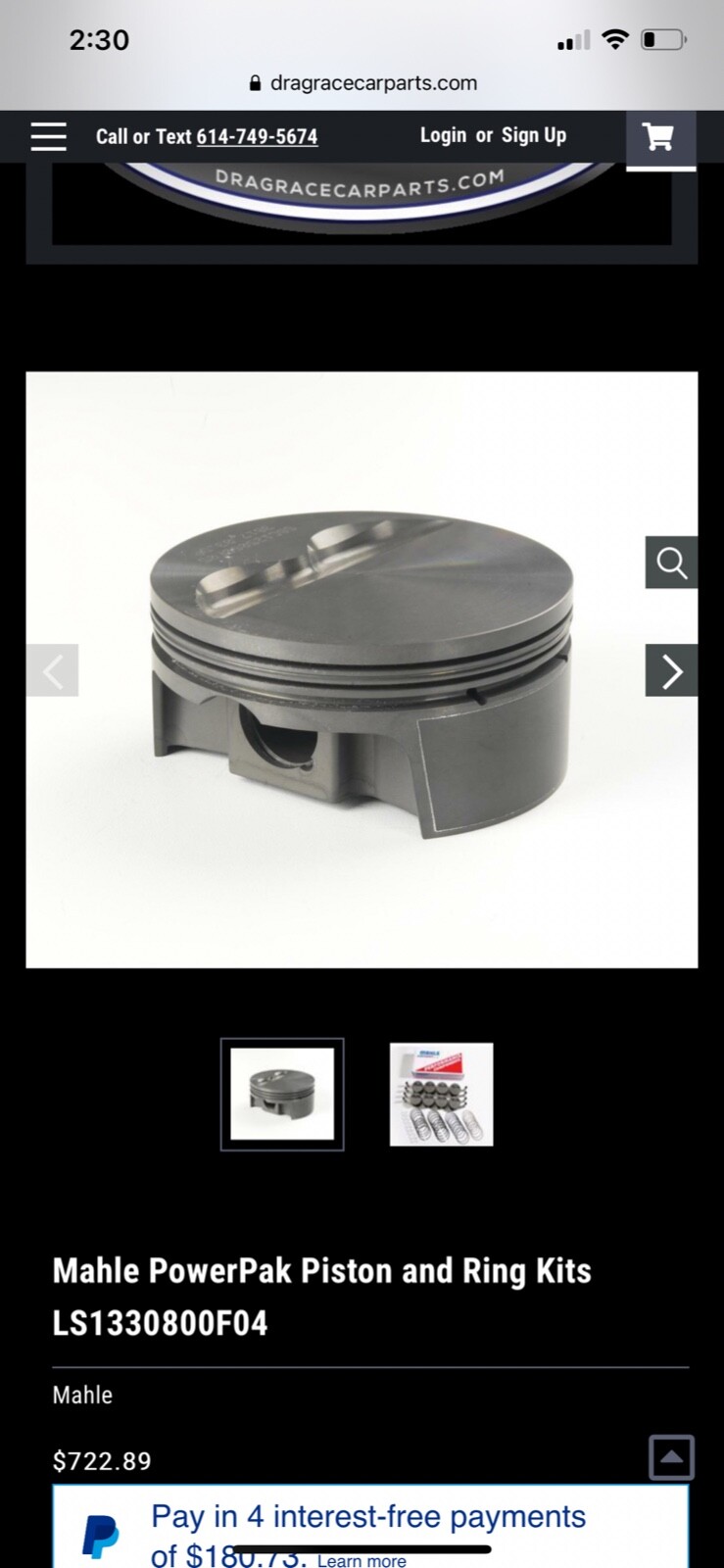 mahle pistons sbc eBay