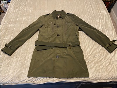 burberry olive green trench coat