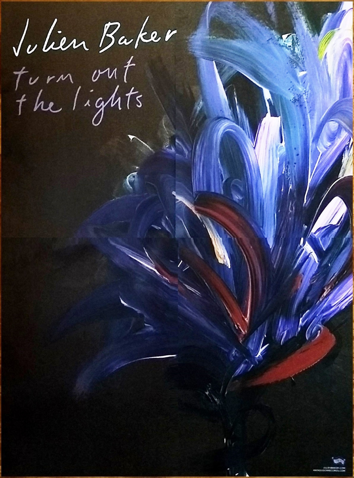 Julien Baker Turn Out The Lights Ltd Ed Huge Rare Tour Poster! Boygenius Torres