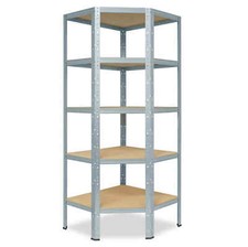 shelfplaza HOME 200x90x60 Eckregal für 60er Tiefe - Garage Hobby Keller Lager