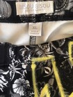 Absodeitly Custom XL Bisou Bisou Michele Bohbot Womens Flower Print Black Pants — photo 4