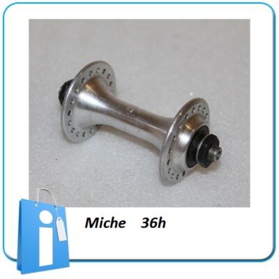 Moyeu Avant Miche 36H 100 Mm + Brochette - Alu/acier Made In Italy (occasion)