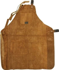 UJ Ramelson Brown Suede Leather Three Pocket Carvers - 3-POCKET-LEATHER-APRON
