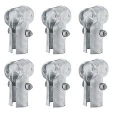 Vivida 1-5/8 X 1-5/8 End Rail T Clamp, Chain Link Fence End Rail Clamp, Galvaniz