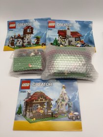 LEGO Creator Mountain Hut 31025 No Box with manual (3 in 1). Pick 1/3 to build.