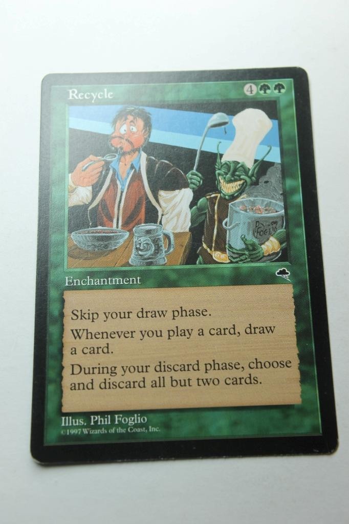 MTG Recycle x1- -Tempest-Lightly Played