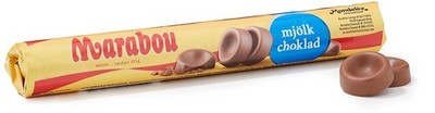 10 X Marabou Milk Chocolate Pcs Roll 74g (2.60 oz) Made in Sweden