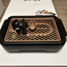 Gotham Steel Diamond Smokeless Indoor Grill w/ Smoke Extraction Fan & Nonstick