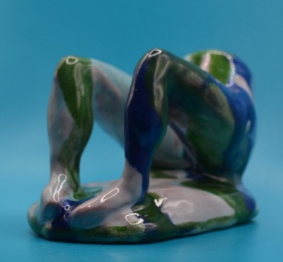 ''Shy Melting GEISHA'' - Expensive Original Clay sculpture, hand made &glazed.