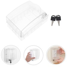 Bathroom Socket Waterproof Housing Plastic Transparent Switch Cover