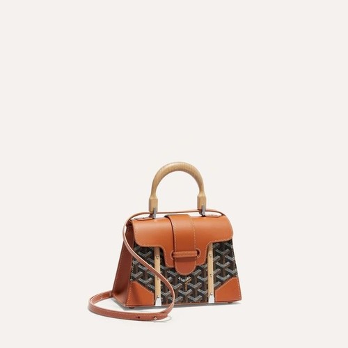 Goyard Mini Saigon Bag for Women in Brown (Black Tan) - 143653831