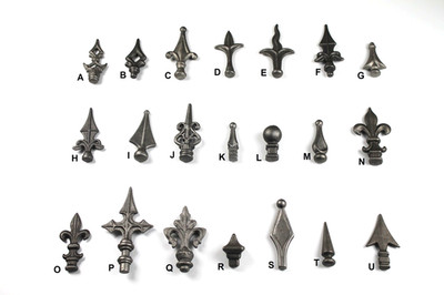 Zaunspitzen Stahl Schmiedeeisen-Zaun Tor Eisenspitze Zierspitze Metall Stahlguss