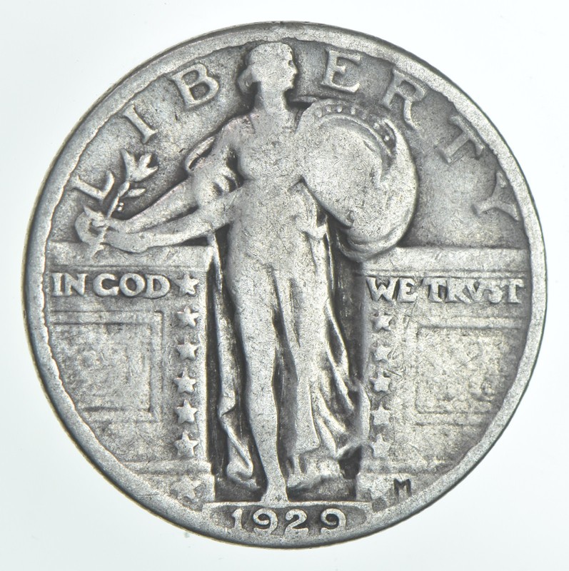 1929 (P) Standing Liberty Quarter AC Average Circ (1 coin) *8755