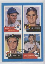 1992 Archives Bazooka Quadracard Yogi Berra Del Crandall Howie Pollet #4 HOF 0q3