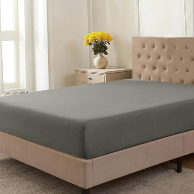 CELESTA Spannbettlaken 140x200 Dunkelgrau Oeko Tex