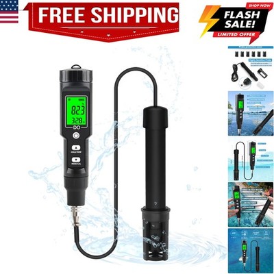 Dissolved Oxygen Meter with ATC,Portable Dissolved Oxygen  Kit Range 0.0-40mg...