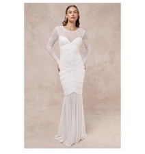 Size L wedding Dress /special occasion dress - White