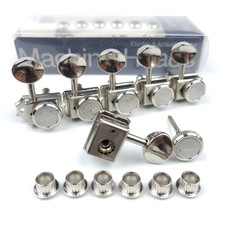 1 Set 6 In-line Locking Vintage Electric Guitar Machine Heads Tuners For ST TL