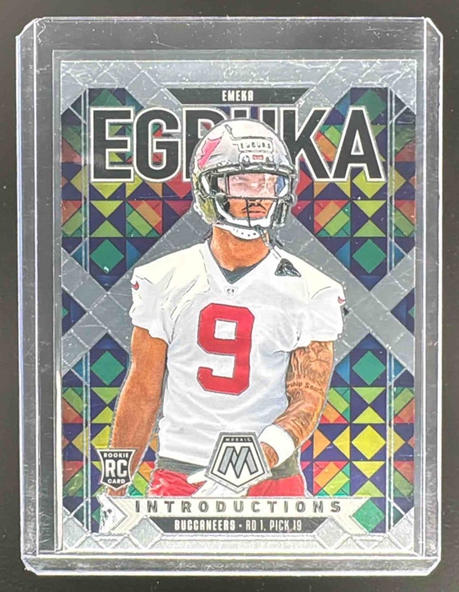 Emeka Egbuka 2025 Panini Mosaic #1 Introductions Rookie RC (B)
