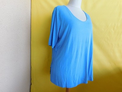 Selection Ulla Popken''Shirt Jersey stoff gr.50-52. Blau. Vorne gefüttert.Kurzarm