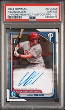 2024 BOWMAN CHROME PRSPCT AUTOS #CPAAMI AIDAN MILLER PSA 10