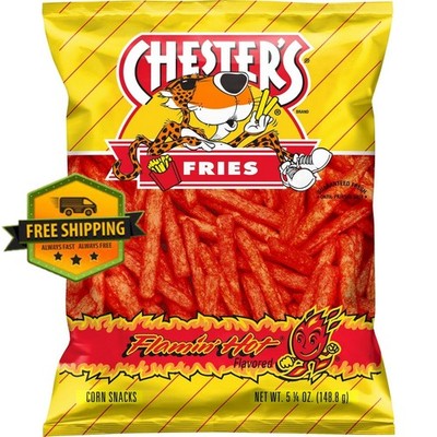 Chester's Fries Flamin  Hot Corn Snacks, 5.25 oz Bag