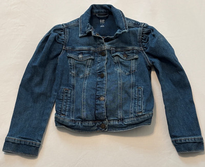Gap Girls Kids Size Large L Blue Jean Denim Jacket *Fits like size medium M