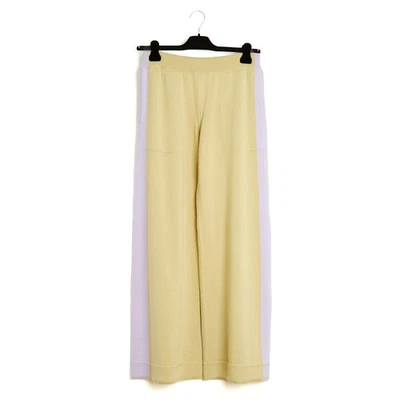 Chanel 2024 Pantalón Crucero FR38 Lima Cachemira Pantalones Grandes Resort UK... - Imagen 1 de 4